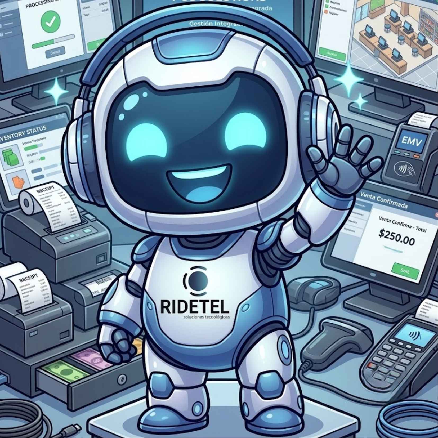 Robotel - Mascota Oficial Ridetel